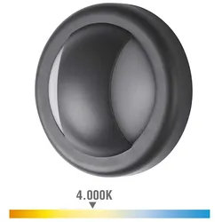 Wandleuchte Led 6W 250Lm 4000K Tageslicht Ip65 Ø14X5,7Cm Rund Edm