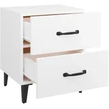 vidaXL Nachtschrank 40 x 35 x 47,5 cm Weiß