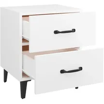 vidaXL Nachtschrank 40 x 35 x 47,5 cm Weiß