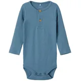 NAME IT Langarmbody NBMKAB LS BODY blau 74