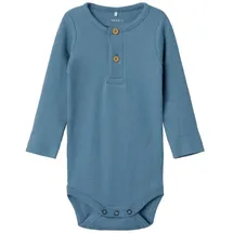 NAME IT Langarmbody NBMKAB LS BODY blau 74