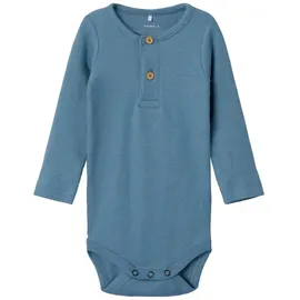 NAME IT Langarmbody NBMKAB LS BODY blau 74