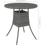 vidaXL Gartentisch 77 x 74 x 15 cm Grau