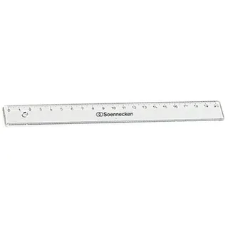 SOENNECKEN Lineal 1820 20cm Kunststoff transparent