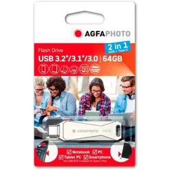 AgfaPhoto USB 3.0 2in1      64GB USB-TypeC