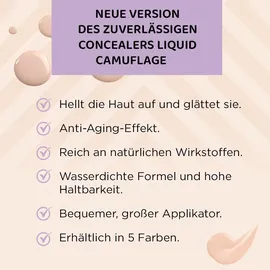 Eveline Cosmetics Liquid Camouflage wasserfester Korrektor mit Hyaluronsäure Farbton 04 Light Vanilla 7.5 ml