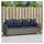 vidaXL Sonnenliege 200 x 65 x 30 cm Grau