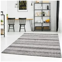 Carpet City Teppich Wohnzimmer Modern - 120x160 cm Grau