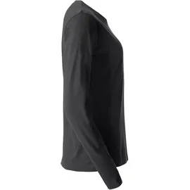 New Wave Basic Langarmshirt Schwarz S