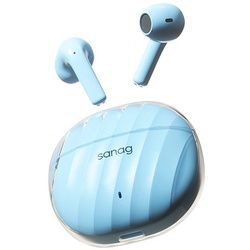 SANAG Bluetooth Kopfhörer Mit Bluetooth 5.3 Version, TWS Kopfhörer Kabellos In-Ear-Kopfhörer (Active Noise Cancelling (ANC), Dolby Atmos, True Wireless) blau