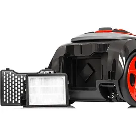 Lehmann Typhoon beutelloser Staubsauger rot