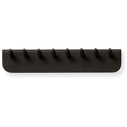Form & Refine - Echo Garderobenleiste, L 40 cm, Eiche schwarz gebeizt