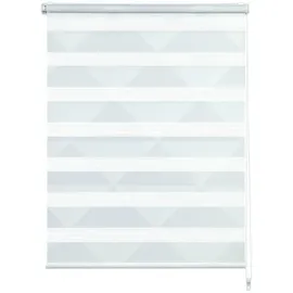 GARDINIA Rollo »EASYFIX«, weiß|grau, Polyester - weiss