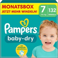Pampers Windeln Größe 7 Baby-Dry Extra Large 132 Stück (15kg+)