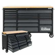 Trutzholm Werkstattwagen Deluxe XXL Anthrazit unbestückt 160 x 91 cm 20 Schubladen Werkbank Sideboard