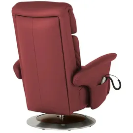 HIMOLLA Sessel 7418 Leder 81 x 111 x 95 cm Rot elektrisch