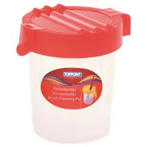 Toppoint Pinselbecher mit Deckel rot