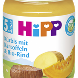 HiPP Bio Kürbis mit Kartoffeln und Bio-Rind