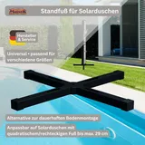 MAUK Standfuß für Solarduschen | Universal Duschsockel Bodenelement ohne Bohren