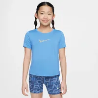 Nike One Classic Dri-FIT-Oberteil (ältere Kinder, Mädchen - blau