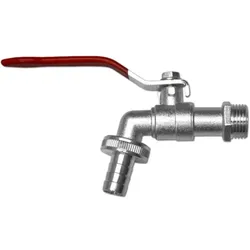 Auslaufkugelhahn 1/2" AG Auslaufhahn Kugelhahn Schlauchhahn Gartenhahn Schlauchtülle 1/2" Bradas 3684