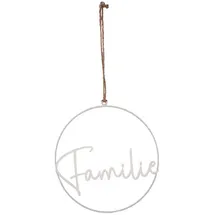 UNUS Aufhänger Familie weiß Dia 25 cm