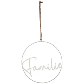 UNUS Aufhänger Familie weiß Dia 25 cm