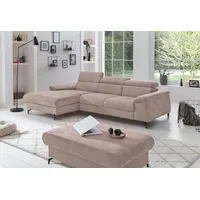 Cotta Ecksofa »Kitty L-Form«, Modern, L-Form, Bodenfreiheit 12,5 cm braun