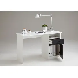 FMD Schreibtisch Jackson weiß/schwarz