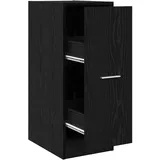 vidaXL Apothekerschrank Schwarz 30 x 41 x 77,5 cm