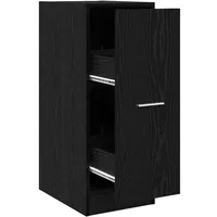 vidaXL Apothekerschrank Schwarz 30 x 41 x 77,5 cm