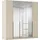 OTTO home Drehtürenschrank AGORDO 226 x 210 x 54 cm Beige/Weiß