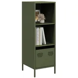 vidaXL Highboard Olivgrün 35x39x103,5 cm Stahl