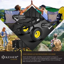 Kesser Bollerwagen 550kg schwarz