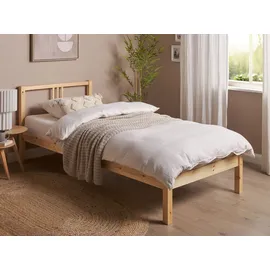 Beliani Vannes 90 x 200 cm Hellbraun