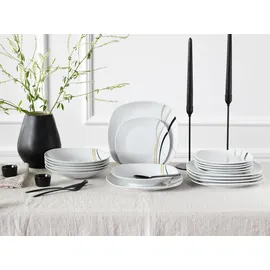 CreaTable Square City Line Tafelservice 18-tlg. weiß