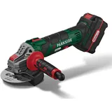 Parkside 20 V / 4 Ah Akku-Winkelschleifer »PWSA 20-Li D4« Starterset, mit Akku Winkelschleifer 125mm