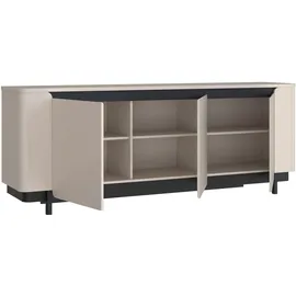 Forte Vodol 204,9 x 77,9 x 44,8 cm Beige/Schwarz