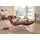 W.Schillig Relaxliege daily dreams Leder 75 x 91 x 170 cm braun mit Kissen