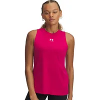 Under Armour Rival Muscle Tank Shaded Fuchsia / White