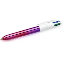 BIC 4-Farben-Kugelschreiber GRADIENT mehrfarbig, Schreibfarbe: schwarz, blau, grün, rot, 1 St.