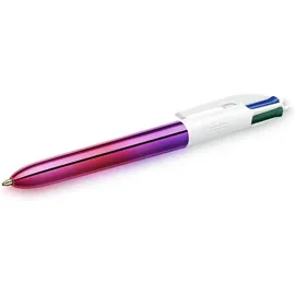BIC 4-Farben-Kugelschreiber GRADIENT mehrfarbig, Schreibfarbe: schwarz, blau, grün, rot, 1 St.