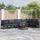 vidaXL Garten-Lounge-Set 6-tlg. schwarz