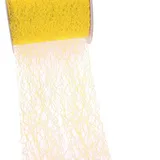 Deko AS GmbH Spiderweb Tischband - 8cm gelb - Rolle 25m - 67 010-R 80