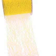 Deko AS GmbH Spiderweb Tischband - 8cm gelb - Rolle 25m - 67 010-R 80