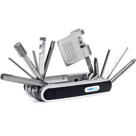 Relaxdays Fahrrad Multitool Schwarz,Silber