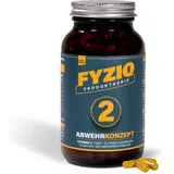 FYZIO Nr.2 ABWEHRKONZEPT mit Kurkuma, MSM, Ingwer, Piperin, Bromelain, Papain, Vitamin C und Weidenrindenextrakt | Kapseln | pflanzliche Inflammation Intensivkur ohne chemische Entzündungshemmer