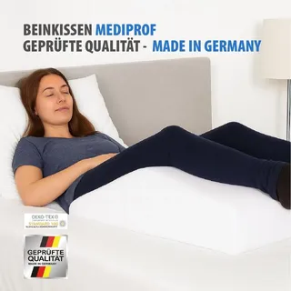 MediSafety by Dr. Schandelmeier MEDIPROF Orthopädisches Beinruhekissen von MediSafety – Venenkissen zum Beine hochlagern (75 x 50 x 20 cm) – Germany, – – Weiß