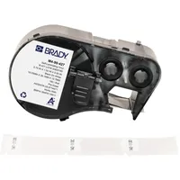 Brady Brady, M4-90-427, selbstlaminierendes Vinyl, Weiß/Transparent, 19.05 x 12.70(38.10) mm, permanent