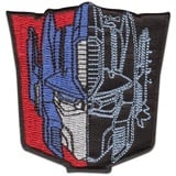 Hasbro © Transformers Optimus Prime - Aufnäher, Bügelbild, Aufbügler, Applikationen, Patches, Flicken, zum aufbügeln, Größe: 7 x 7,1 cm